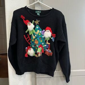 Vintage Gnome Ugly Xmas Christmas Sweater